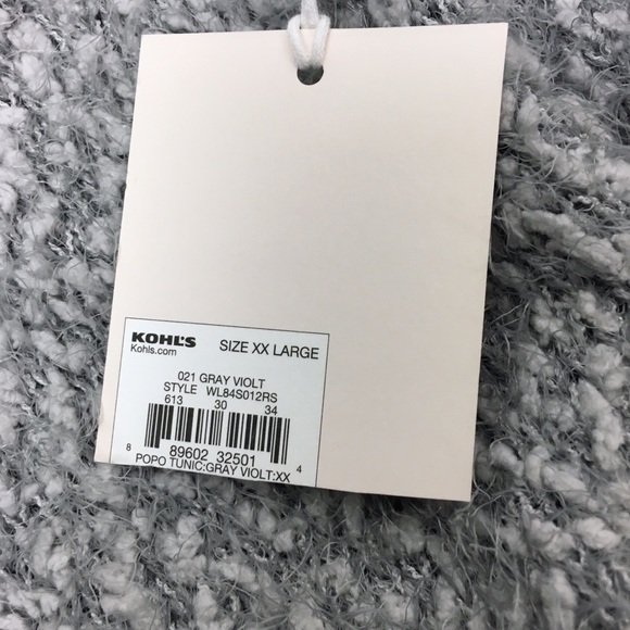 LC LAUREN CONRAD Sweater Boucle Fuzzy Cozy Ultra Soft Oversized Size XXL NWT - Picture 10 of 11